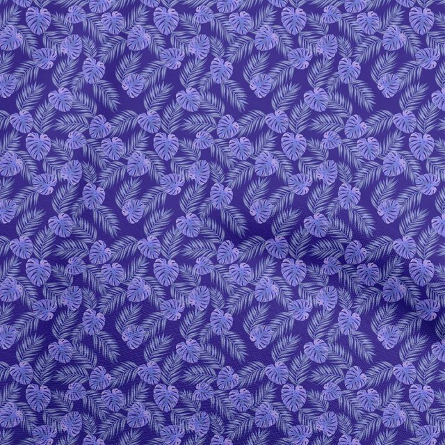 oneOone Polyester Spandex Blue Fabric Tropical Sewing Craft Projects Fabric Prints By Yard 56 Inch Wide