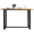 thumbnail image 1 of Gymax Modern Dining Table for 4 People w/ Metal Frame Bamboo Top Natural, 1 of 10
