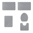 thumbnail image 2 of Ycandiee Bathroom Rug Set 5 Piece, Bath Mats, Soft Non Slip Memory Foam Bathroom Rugs, Machine Wash Bathroom Mat Set, Water Absorbent Bath Rugs for Toilet and Floor, 2 of 7
