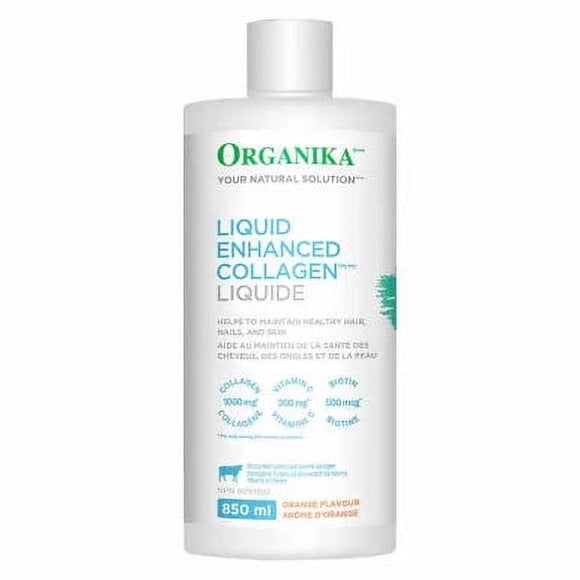 Organika Collagène Liquide 850 ml / Soutien Jeunesse pour la Peau et les Articulations