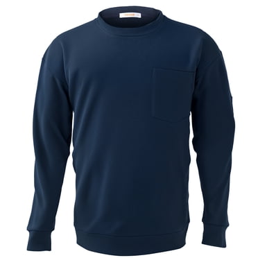 VEVOR Chemise FR Résistante aux Flammes à Manches Longues Tenue de Travail pour Hommes Bleu Marine 2TG