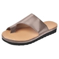 thumbnail image 3 of LSLJS Sandales Femmes Chaussures Plates Habillées avec Anneau d'Orteil Coussin à Enfiler Chaussures d'Été pour Femmes Sandales Plates Confortables Extérieur, 3 of 4
