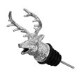 thumbnail image 1 of Aérateur de Vin en Forme de Tête de Cerf, Tête de Cerf en Alliage de Zinc Aérateur de Vin Rouge Bec Verseur Bouchon de Bouteille de Vin Outil, Verseur de Bouteille en Acier Inoxydable avec Verseur Conique (Argent), 1 of 8