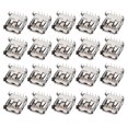 thumbnail image 1 of Unique Bargains PCB USB Connector Type-A 2.0 Female Jack 90 Degree Horizontal Insert 20pcs, 1 of 4