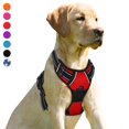 thumbnail image 1 of BARKBAY No Pull Dog Harness Front Clip Heavy Duty Reflective Easy Control Handle for Large Dog Walking(Red M), 1 of 5