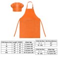 thumbnail image 2 of TOPTIE Tabliers de Cuisine pour Enfants en Toile de Coton et Ensemble de Toque de Chef, 2 of 7
