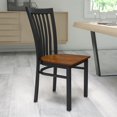 thumbnail image 2 of Bowery Hill Black Back Metal Dining Chair in Cherry, 2 of 7