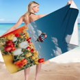 thumbnail image 1 of Daily Violete Microfiber Beach Towel Super Lightweight Colorful Bath Towel Sandproof Beach Blanket Multi-Purpose Towel For Travel Swimming Pool 30x60 Inch, 1 of 4