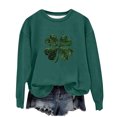 thumbnail image 3 of SDNall Chandail à Manches Longues pour Enfants de la Saint-Patrick, Chandail Doublé en Molleton pour Filles pour la Chaleur, Haut à Capuchon Décontracté à Col Rond, 3 of 5