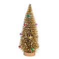 thumbnail image 2 of Yinanstore Tabletop Artificial Christmas Tree Christmas Gift Art Crafts Decorative Mini Christmas Tree Desktop Xmas Tree for Shelf Table Bright Gold 20cm, 2 of 8