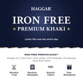 thumbnail image 4 of Haggar Pantalon Décontracté pour Homme Sans Repassage, Kaki, Coupe Droite, devant Plat, Taille Flexible, 4 of 4