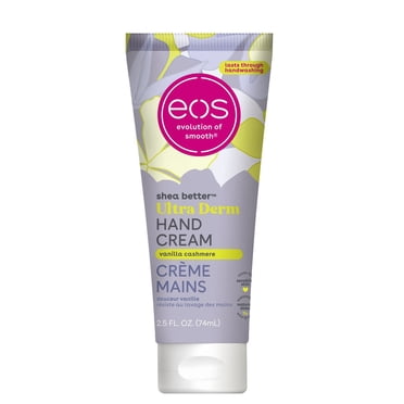 Crème pour les mains eos Shea Better douceur vanillée au beurre de karité naturel, 24 h d’hydratation, 2.5 fl oz
