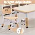 thumbnail image 3 of Eastvita Hauteur pour Tout-Petit - Ensemble de Table et Chaises Réglables à 6 Places avec Plateau de Bureau pour Graffiti, 3 of 4