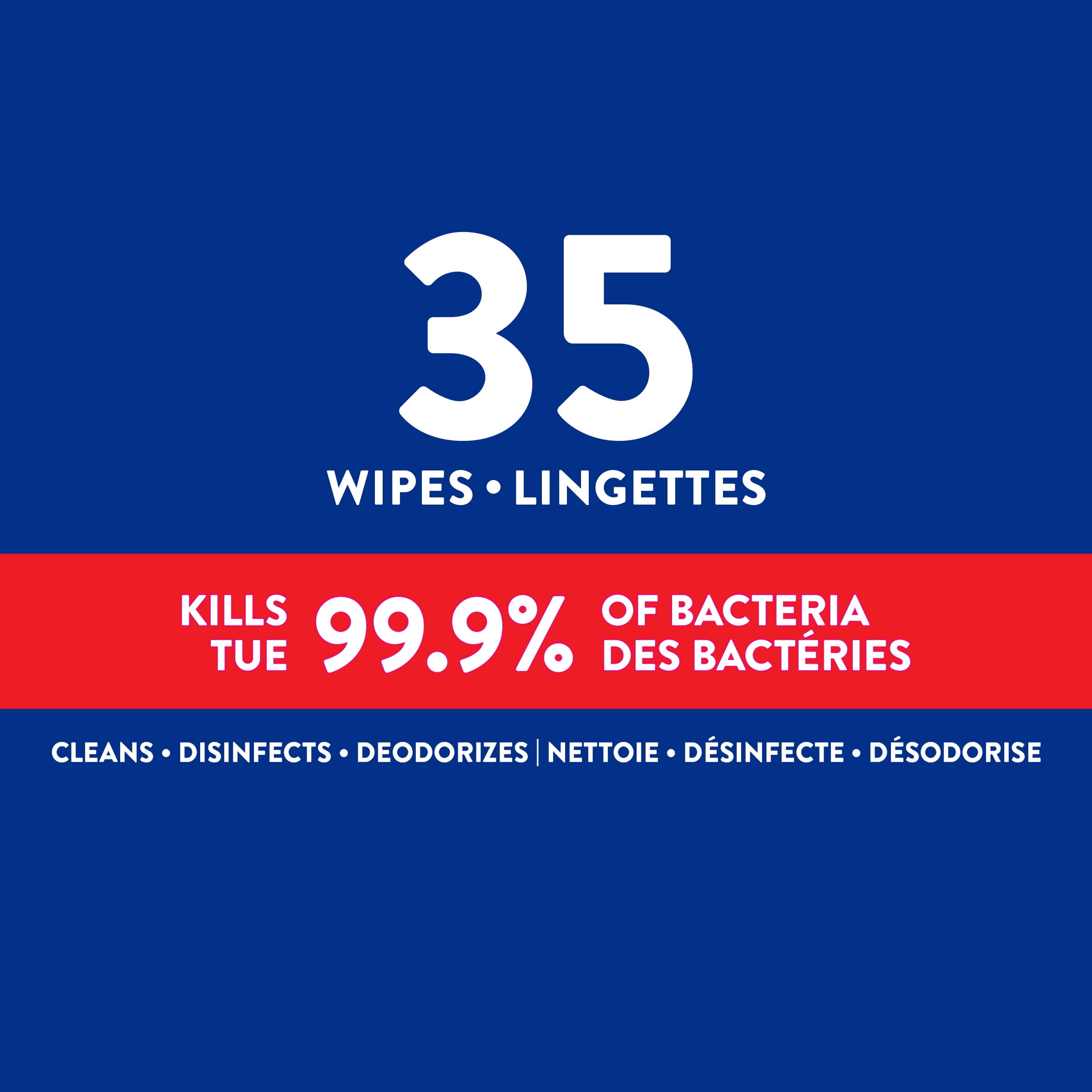 Great Value Disinfecting Wipes Lemon Scent, 35ct