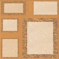 thumbnail image 1 of Ahgly Company Tapis d'Intérieur Lavable en Machine Carré Transitionnel Kaki Or, 4 Pieds Carré, 1 of 7