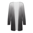 thumbnail image 4 of Pxiakgy cardigans pour Femmes Cardigan de Mode Décontracté à Poches Manches Longues Veste Cardigan Gris G, 4 of 4