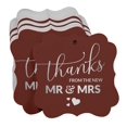 thumbnail image 3 of Inkdotpot Pack Of 50 Real Silver Foil Bracket Shape Paper Tags Thanks From The New Wedding Favor Hang Tags, 3 of 7