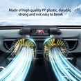 thumbnail image 3 of Plastic Automotive Cooling Fan 10W Portable Removable Cable Power Double Head Adjustable 360 Degree Home Dashboard Fans 12V Car, 3 of 9