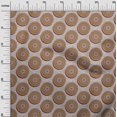 thumbnail image 3 of oneOone Rayon Brown Fabric Asian Block Fabric For Sewing Printed Craft Fabric By The Yard 56 Inch Wide, 3 of 4