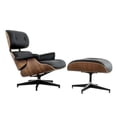 thumbnail image 1 of East Lounge Chair II and ottoman in Black, 1 of 3