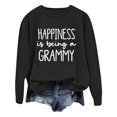 thumbnail image 1 of WEAIXIMIUNG Sweat-Shirt Surdimensionné pour Femmes Mode Décontractée Couleur Unie Manches Longues Imprimé Lettre Col Rond Hoodie, 1 of 4