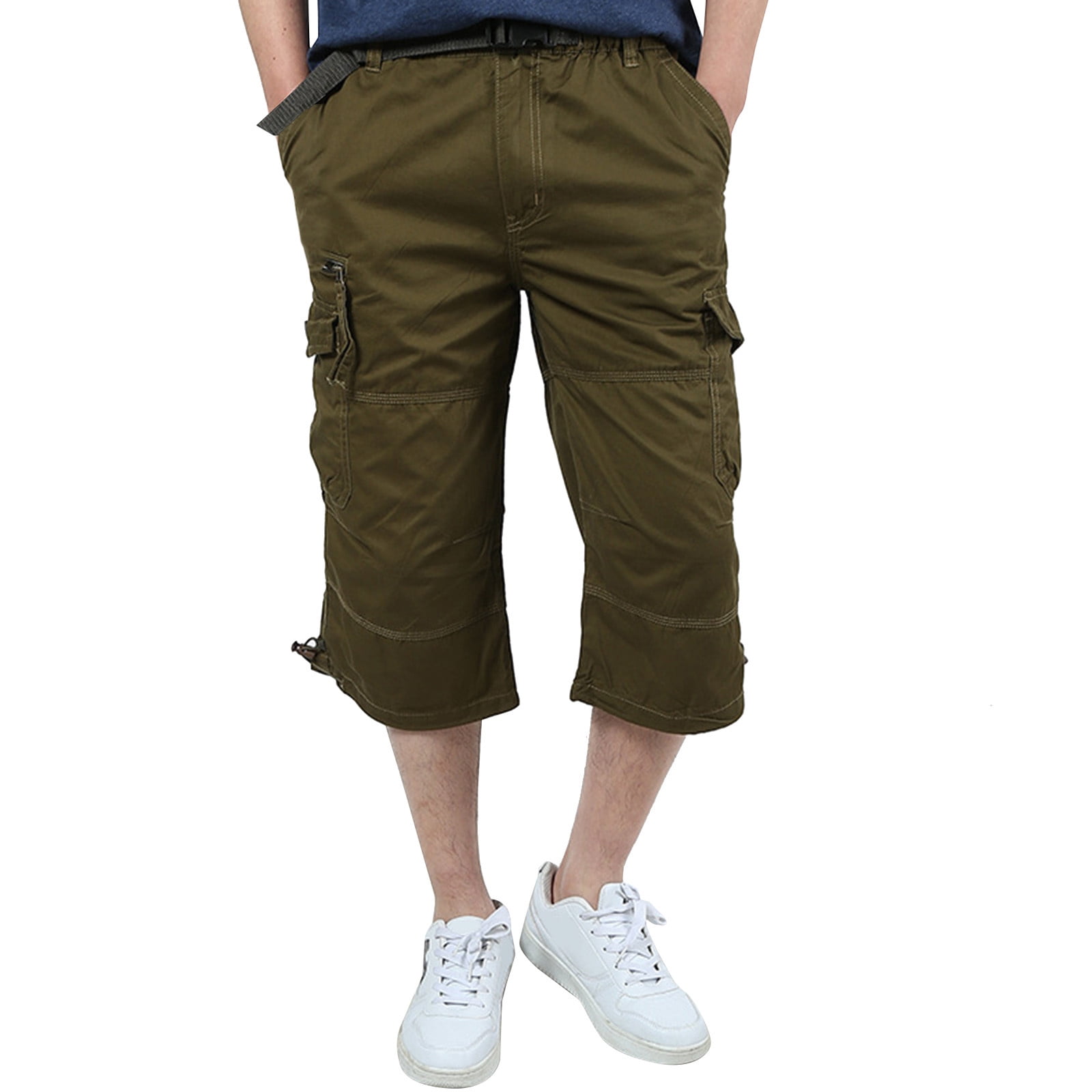 cllios Cargo Pantalon pour Hommes Coupe Décontractée Pantalon à Multiples Poches Pantalon de Travail Pantalon de Travail Ample Pantalon Cargo de Camping
