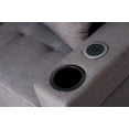 thumbnail image 4 of K-Living Newton Reversable Sectional in Grey Fabric with A Wireless Charger and Built-In USB/C Port, 4 of 6
