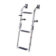 thumbnail image 1 of maskred Boat Ladder Metal Heavy Duty Under Ladder Slide Platform Boat Boarding Mount silver 3 Steps, 1 of 6