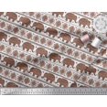 thumbnail image 3 of Soimoi polyester Crepe Fabric Aztec & Tribal Elephant Ethnic Print Fabric by the Yard 42 Inch Wide, 3 of 3