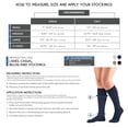 thumbnail image 2 of Truform Knee High Casual Socks: 10 - 20 mmHg, Black, Large, 2 of 7
