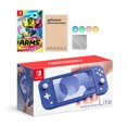 thumbnail image 1 of Nintendo Switch Lite Blue with Arms and Mytrix Accessories NS Game Disc Bundle Best Holiday Gift, 1 of 6