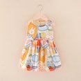 thumbnail image 1 of LSLJS Robe pour Tout-Petites Filles Sans Manches à Imprimé Floral Robe Ligne A Vintage Décontractée Robes Plage Vacances ( 6-12 Mois, Jaune ), 1 of 3