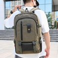 thumbnail image 4 of Computer Bag Daypack Gifts Travel Canvas Business Water Backpacking Tote Storage Laptop Backpack Dark Green, 4 of 9