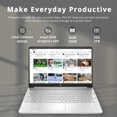 thumbnail image 2 of HP Portable Étudiant 15,6 Pouces HD, Intel Pentium Silver N5030, 32 Go RAM, SSD PCIe 2 To, Intel UHD Graphics, Caméra Web HD, Pavé Numérique, Wi‐Fi 5, Bluetooth, Windows 11, Argent, Carte USB 32 Go, 2 of 8