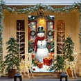 thumbnail image 1 of Uuiauoio Rideau de Porte de Noël Décoration de Vacances avec Design en Polyester pour Porte et Mur Intérieur Extérieur Décoration de Fête de Noël Fête à la Maison, 1 of 7