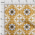 thumbnail image 2 of oneOone Rayon Yellow Fabric Asian Block Floral Sewing Craft Projects Fabric Prints By Yard 56 Inch Wide, 2 of 4