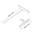 thumbnail image 2 of Unique Bargains 10Set Ribbon Crimp Clamp Ends Lobster Claw Clasps & Chain 35mm Silver White for DIY, 2 of 7