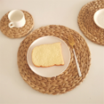 thumbnail image 4 of Woven Placemats, Round Placemats,Rattan Placemats,Round Woven Placemats Set, Heat-Resistant/Non- Dinner Plates, 6PCS, 4 of 5