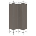 thumbnail image 3 of vidaXL 4-Panel Room Divider Anthracite 160x200 cm Fabric, 3 of 5