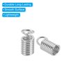 thumbnail image 4 of Unique Bargains Cord End Caps, 100Pcs 4.5x9.5mm Metal Spring Coil End Tips Crimp Terminators Caps Silver Tone, 4 of 5