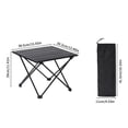 thumbnail image 3 of EGNMCR table de Camping et de Randonnée Extérieure en Fer, table Pliante, table en Fer portable avec Volet Roulant et Sac de Rangement de Grande Capacité, mini table Pliante d'Extérieur Adaptée au Camping, tables Pliantes, 3 of 8