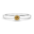 thumbnail image 1 of 925 Sterling Silver Simulated Citrine Birthstone CZ Ring For Toddler Size 2, 1 of 4