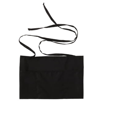 EGNMCR Apron for Women Server Apron 3 Pockets Waist Apron - Waitresses apron, Kitchen apron, Black apron Kitchen apron