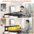 thumbnail image 2 of Exenoray 56.5" Computer Desk with Fabric File Drawers Cabinet, Reversible Home Office Desks with Power Outlets for Home Office,  Black, 2 of 8