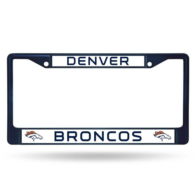 Denver Broncos Cadre Chromé Coloré Marine