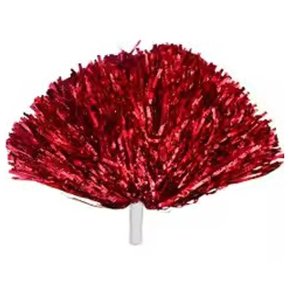 Cheerleader Pom Poms with Handles, 2 Count Plastic Flower Support Balls for Sports Events, Colorful & Vibrant Cheering Accessories for Competitions, Team Spirit Boosters