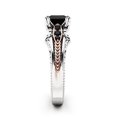 thumbnail image 4 of EGNMCR Rings Fashion Women Copper Rings Black Jewelry Wedding Rings Size 6-10 fashion ring, 4 of 5