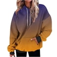 thumbnail image 1 of Besolor Oversized Sweatshirt for Women Fall Plus Size Long Sleeve Gradient Color Hoodies Baggy Clothes for Ladies, 1 of 7