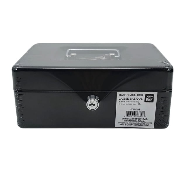 Pen+Gear Basic Cash Box Black