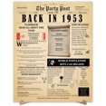 thumbnail image 1 of 71st Birthday Party Decor Poster 71 Years Ago Back In 1953, 1 of 5